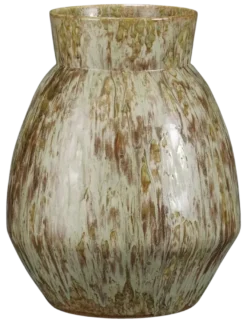 Vaas rond taupe - h50xd38cm