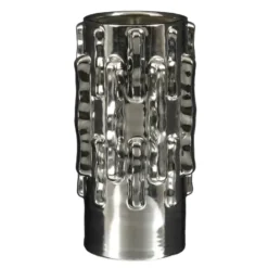Vaas zilver - h28xd15cm