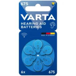 Varta 675 Acoustic Special hoortoestel batterijen type 675 blauw 6 stuks Hot