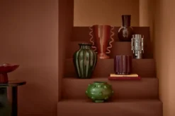 Vase bruin - h33xd21cm