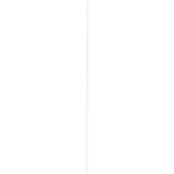 Vensterbanklat rond MDF wit gegrond 25x28 mm lengte 260 cm