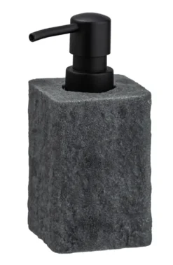 Villata zeepdispenser polyresin grijs
