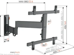 Vogel's TVM 3465 Full-Motion+ M 32 tot 65 inch Best