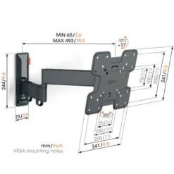 Vogel's TVM 3245 Full-Motion+ S 19 tot 43 inch Clearance