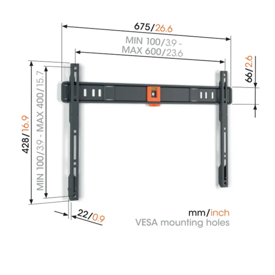 Vogel's TV-steun Fixed L - 40 t/m 100 inch Outlet