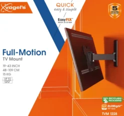 Vogel's TV-steun Full motion S - 19 t/m 43 inch Hot