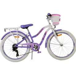 Volare Lovely kinderfiets paars wit 24 inch Best