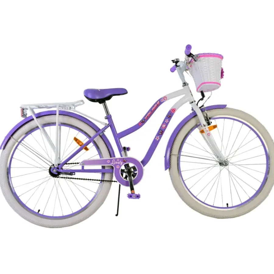 Volare Lovely kinderfiets paars wit 26 inch