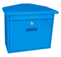 V-part Brievenbus staal Zamoran blauw