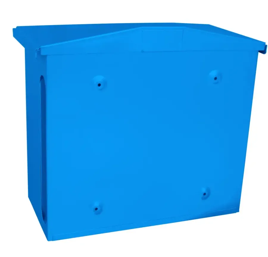 V-part Brievenbus staal Zamoran blauw