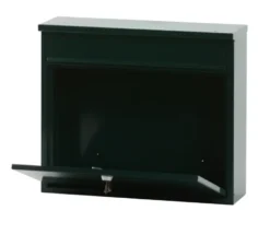V-part Wandbrievenbus groen staal - 31.5 cm Sale