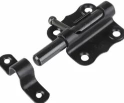 Waelbers grendel galvanisch vierkant 50x50 mm schoot 9 mm zwart verzinkt