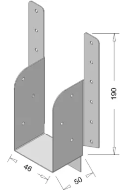 Geen Waelbers raveeldrager met strip 190 x 46 mm verzinkt Online