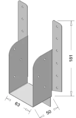 Geen Waelbers raveeldrager met strip 190 x 63 mm verzinkt Sale