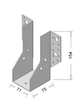 Geen Waelbers raveeldrager zwaar 71 x 154,5 mm verzinkt Sale