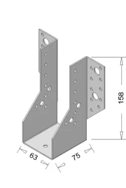 Geen Waelbers raveeldrager zwaar 63 x 158 mm verzinkt Discount