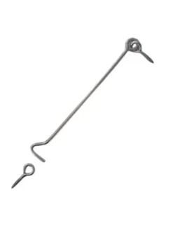 Waelbers windhaak inclusief los oog 300 mm RVS