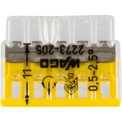 Wago Lasklem 5-voudig compact 0,5-2,5mm² 2273-205 20 stuks Discount