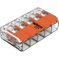 Wago Lasklem 5-voudig 0,14-4mm2 Hersluitbaar 8 stuks Online
