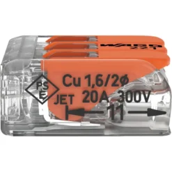 Wago Lasklem 3-voudig 0,14-4mm2 Hersluitbaar 12 stuks Discount