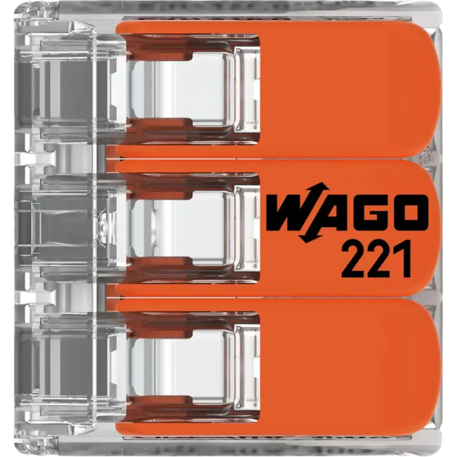 Wago Lasklem 3-voudig 0,14-4mm2 Hersluitbaar 12 stuks Discount