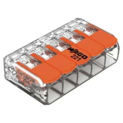Wago Lasklem 5-voudig 0,14-4mm2 Hersluitbaar 25 stuks Sale