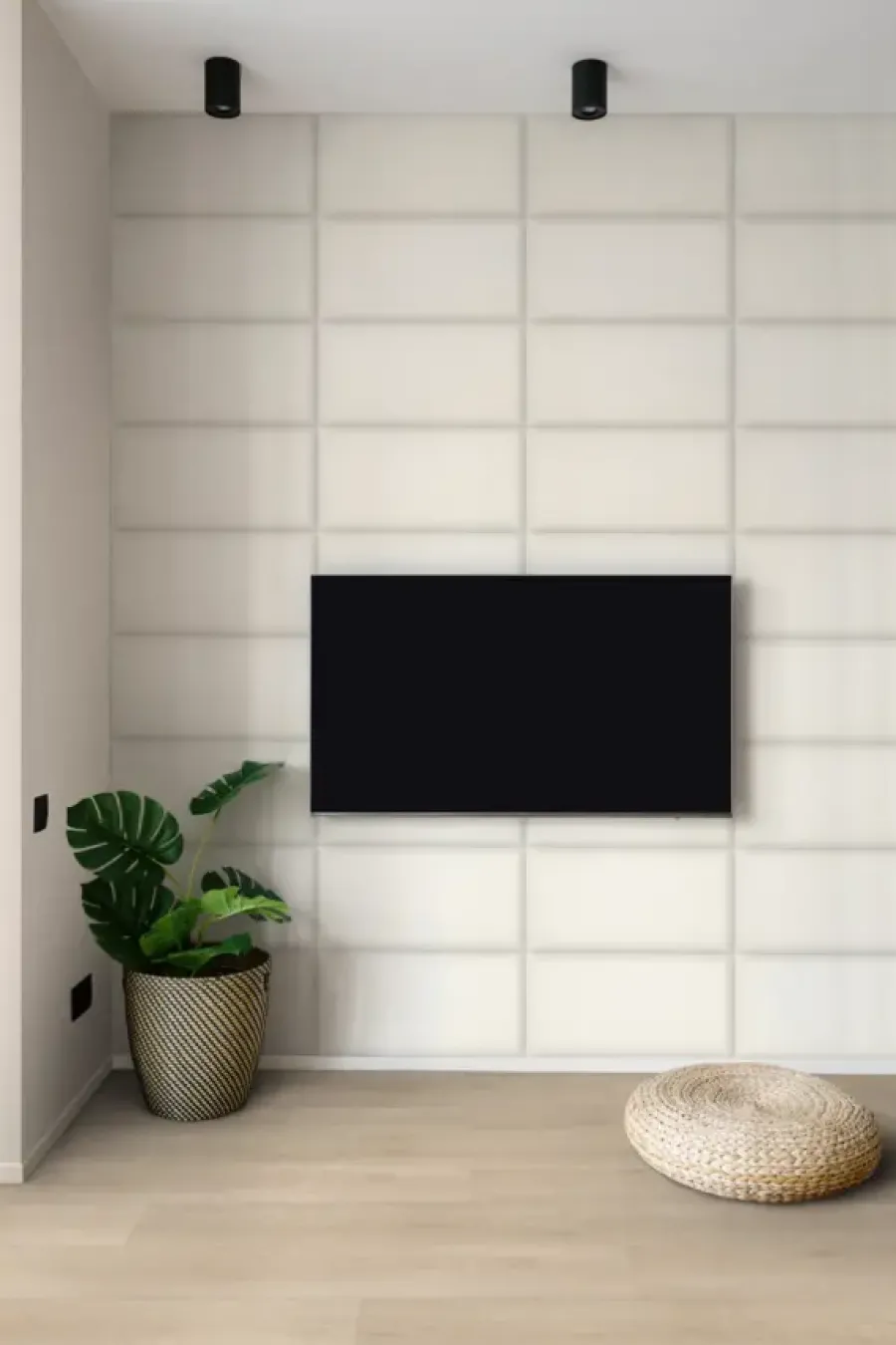 Geen Wandkussen bouclé crème 60x30 cm Discount
