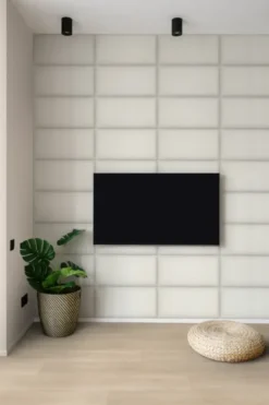 Geen Wandkussen grof geweven crème 60x30 cm Best