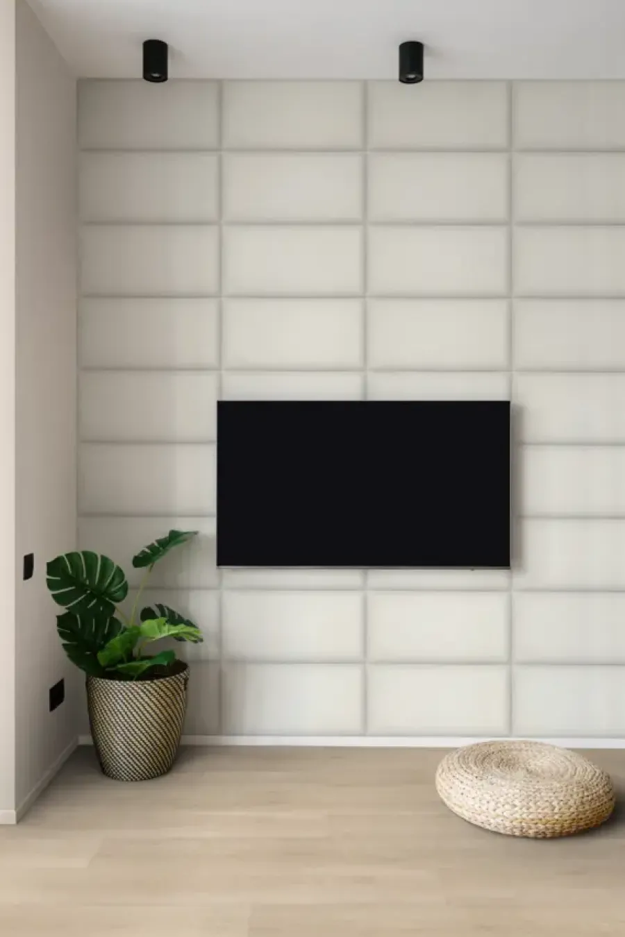 Geen Wandkussen grof geweven crème 60x30 cm Best