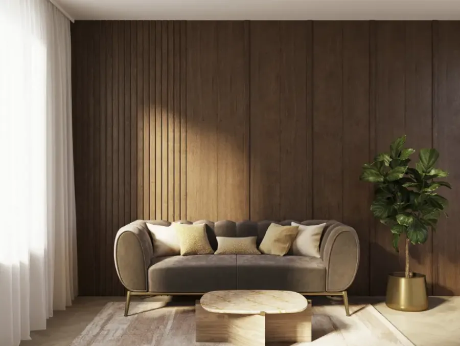 CanDo Wandpaneel Decowall Accoustic Elements rustiek eiken 260x30cm 2 stuks (1,56m²) New