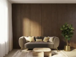 CanDo Wandpaneel Decowall Accoustic Elements rustiek eiken 260x30cm 2 stuks (1,56m²) New
