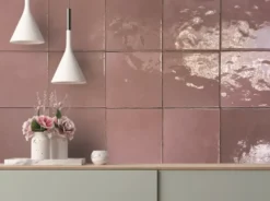 Wandtegel Sava rose 13x13 cm 1m²