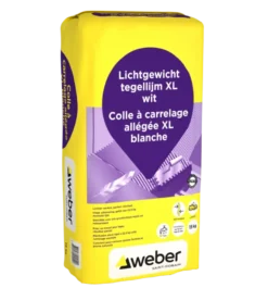 Weber Beamix lichtgewicht tegellijm XL wit 15 kg
