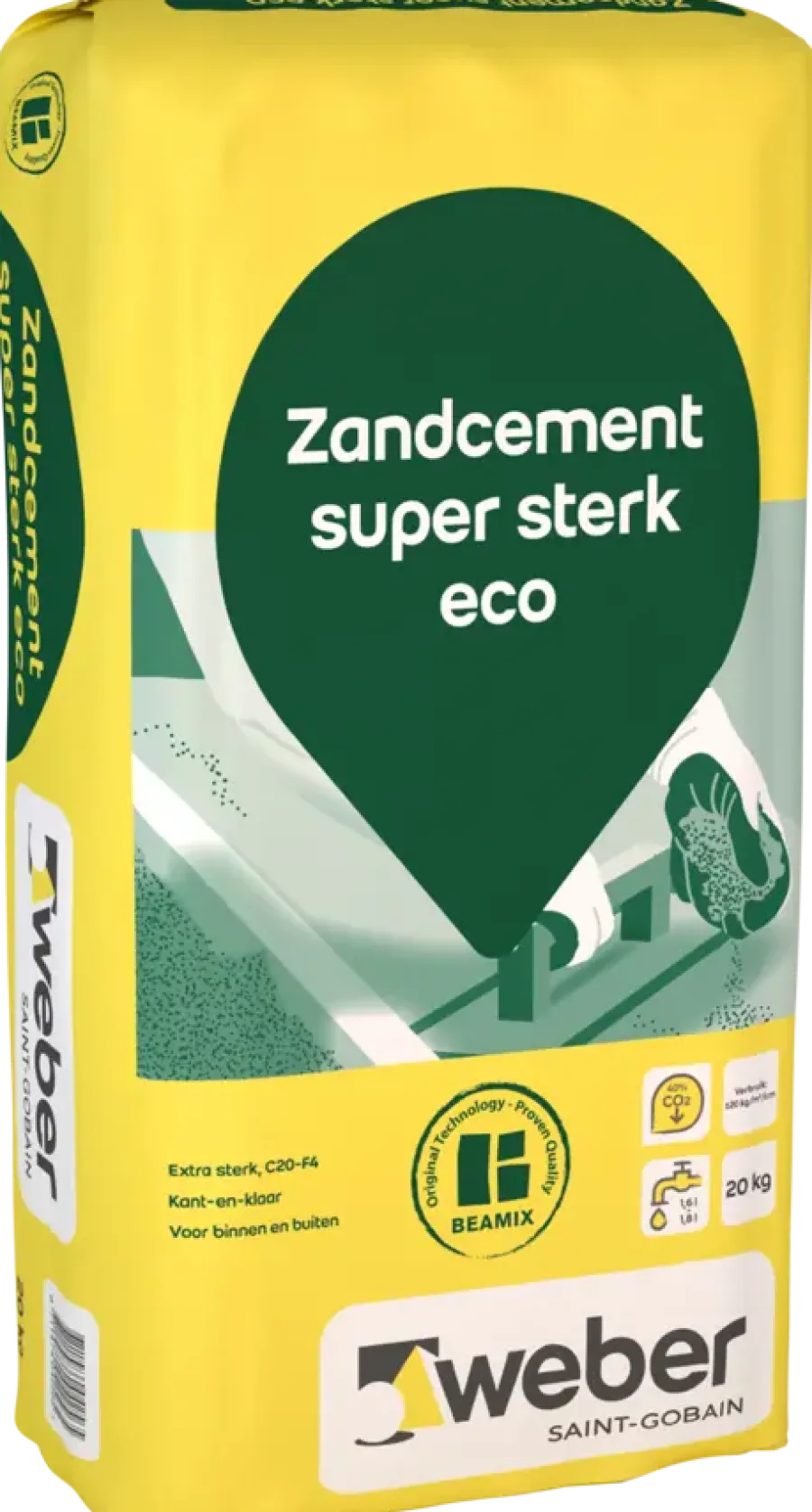 Weber Saint-Gobain Weber Beamix zandcement super sterk eco 20 kg