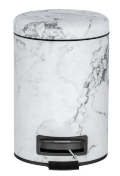 Wenko afvalemmer Onyx mat