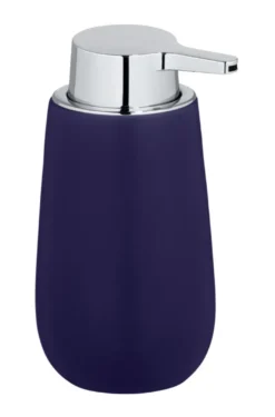 Wenko keramische zeepdispenser Badi donkerblauw
