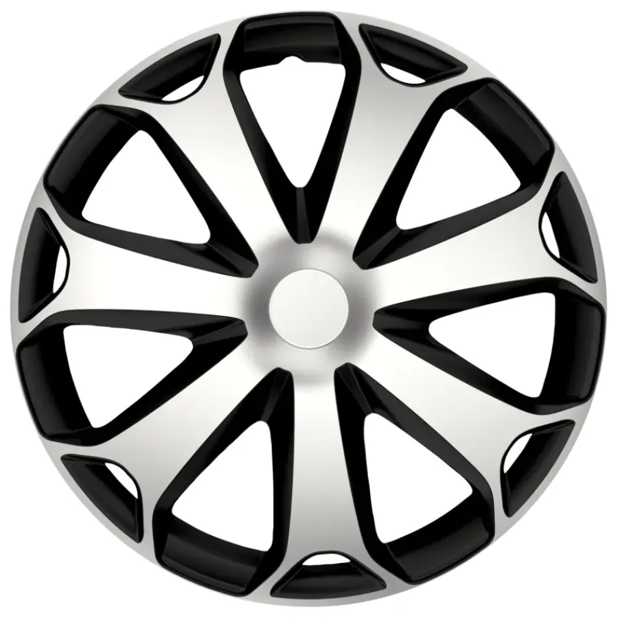 Gorecki Wieldoppenset 16" Mega zilver / zwart Best