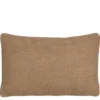 Woven kussen beige - l55xb35xh10cm
