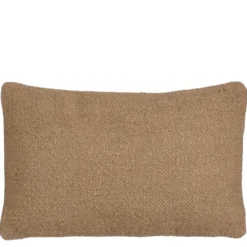 Woven kussen beige - l55xb35xh10cm