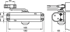 Yale Deurdranger 300-series 80 kg zwart Online