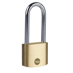 Yale Hangslot messing 40 mm met lange beugel