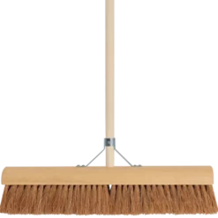 Zaalveger bezem kokos 60 cm met steel 160 cm